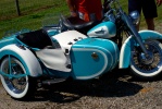 Blue Harley-Davidson Sidecar